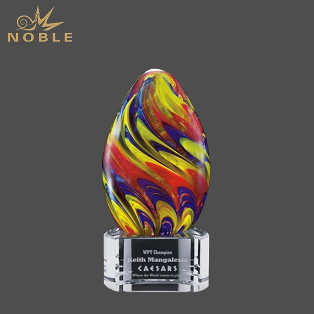 Hand Blown Beautiful Modern Art Glass Sculpture Award 1