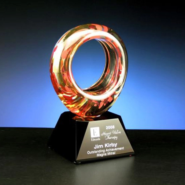 2019 Noble Different Shaped Art Glass Trophies Wholesaler 1