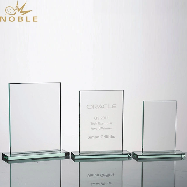 2019 Noble Wholesale Blank square Crystal Glass Trophy Award for Souvenir 1