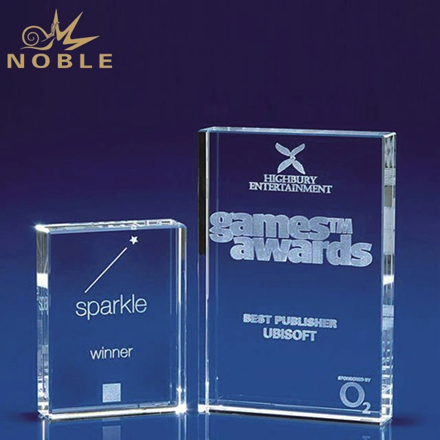 2019 Noble New Product 3D Laser Book Custom Crystal Blanks Award Trophy 1