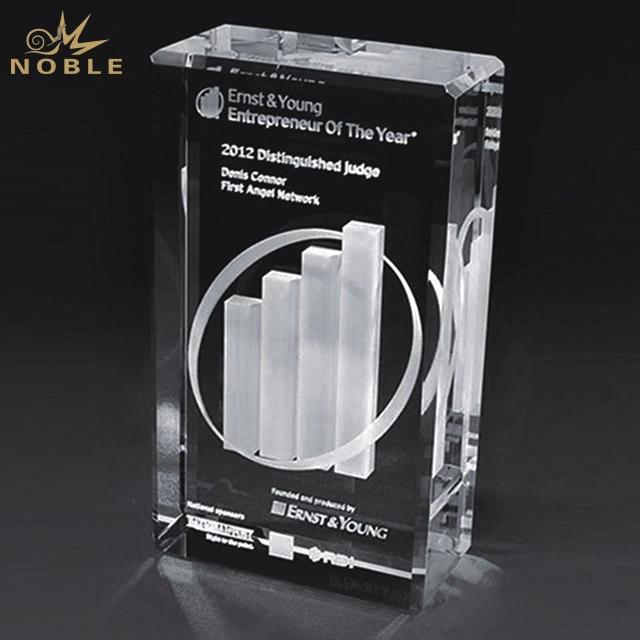 2019 Noble New Products Ideas Factory Wholesale 3D Laser Engraving Golf Crystal Trophy 1