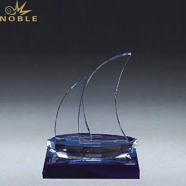 2019 Noble Professional Custom Sailing Boat Crystal Trophy for Sale 1