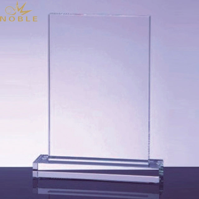 Noble Custom Retail Blank Clear Crystal Acrylic Trophy Award With Logo 1
