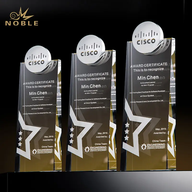 Noble Awards latest crystal soccer trophy supplier For Awards 2