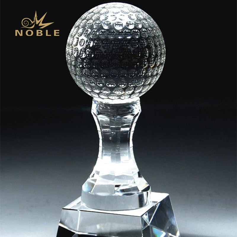 Custom free engrave crystal golf award 1