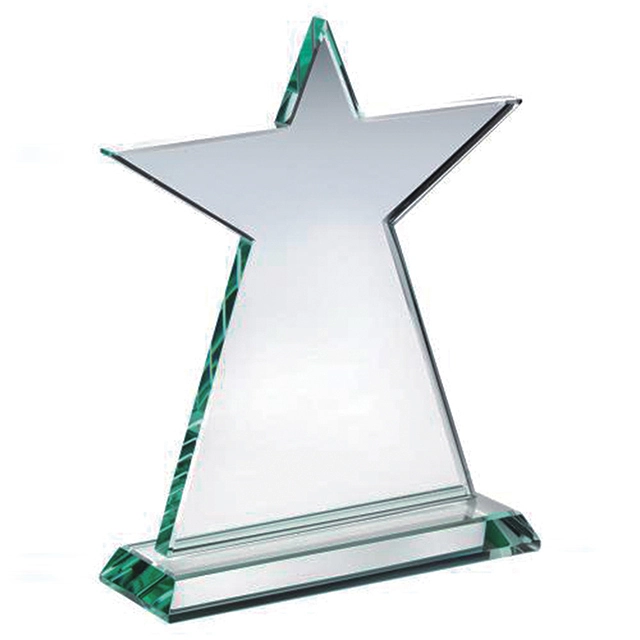Custom crystal trophy high quality star award 1