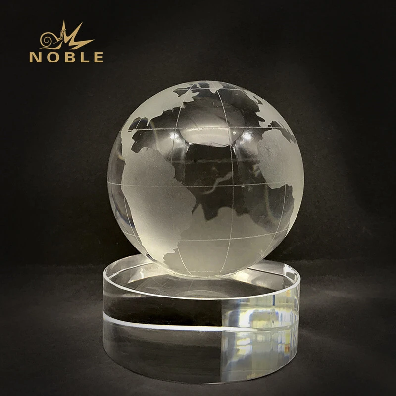 Globe Earth Map Crystal Trophy Awards 1