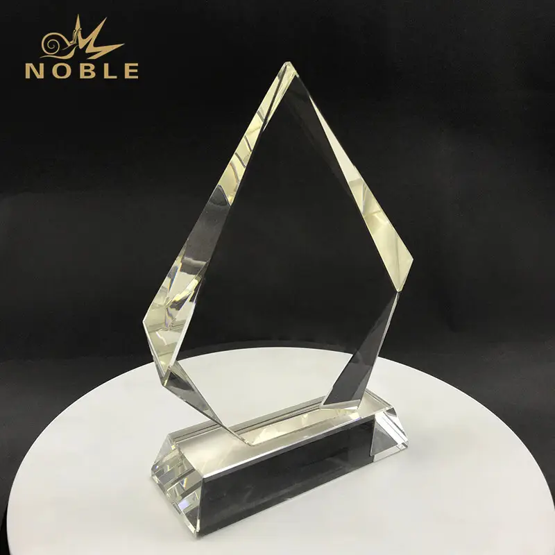 Noble Awards jade crystal glass football trophies supplier For Sport games 2