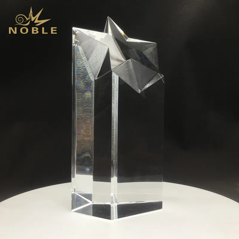 Noble Awards jade crystal etched glass awards and gifts ODM For Sport games 3