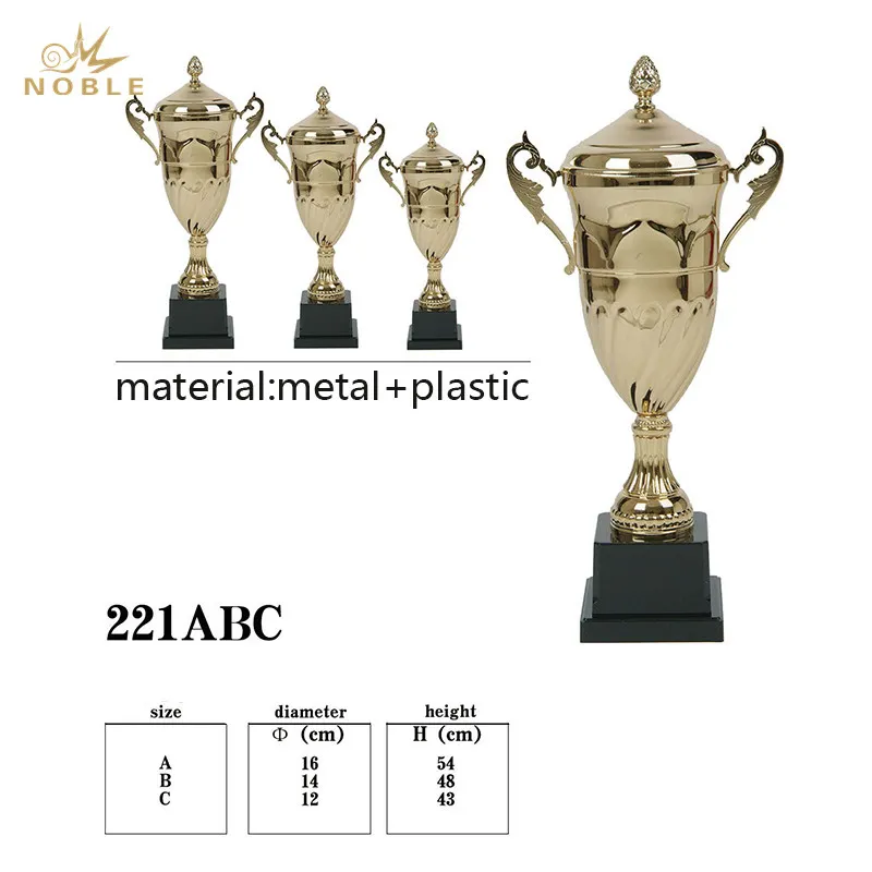 Noble Awards Aluminum custom metal trophy manufacturer For Sport games 3