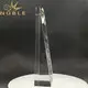 portable glass trophies free engraving premium glass customization For Gift 5