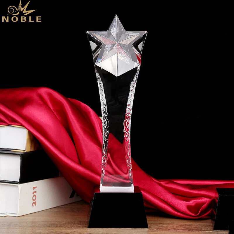 Blank Star Shape Crystal Trophy Award Plaque for Engraving 1