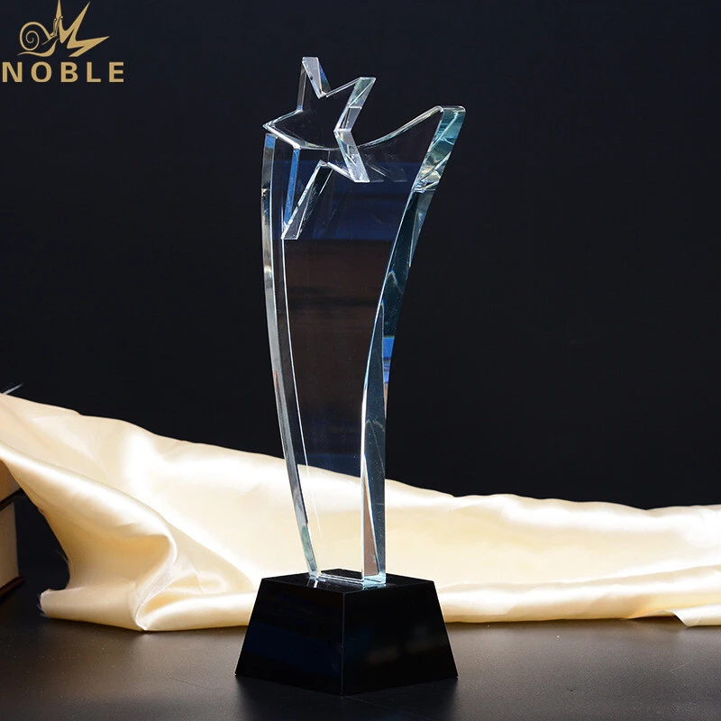 Wholesale High End Exquisite Clear Crystal Star Trophy Award 1