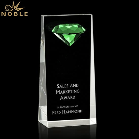 High Quality K9 Crystal Glass Diamond Trophy Customized For Award Gifts 1