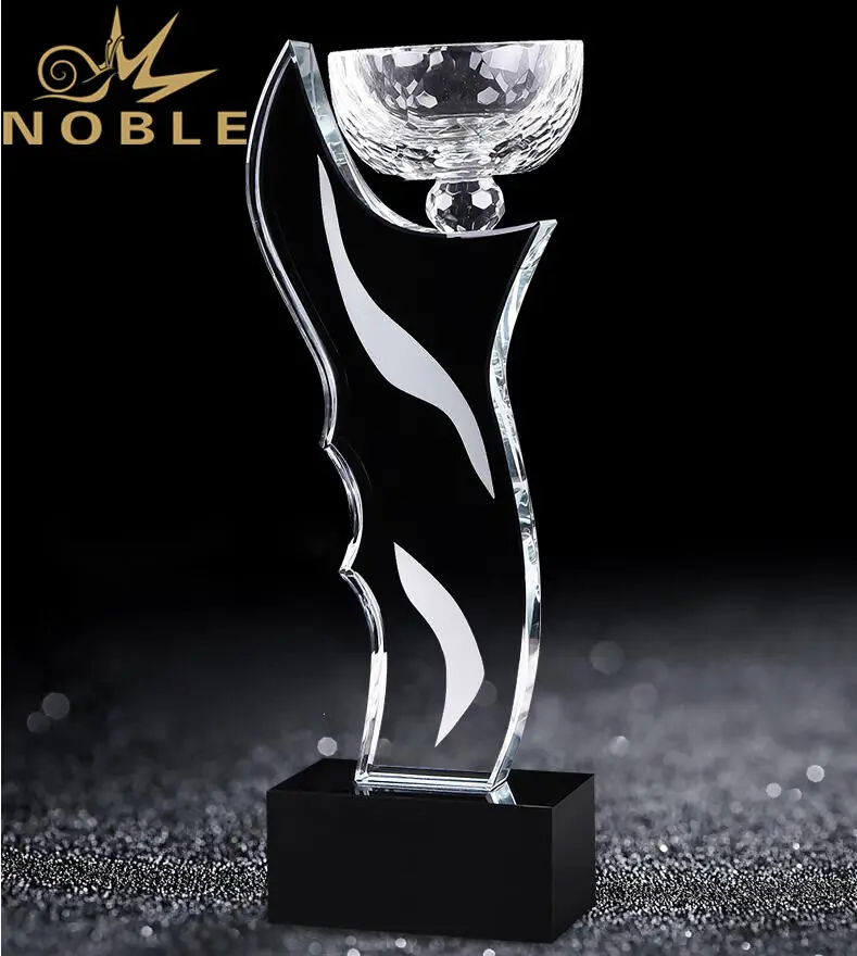 Noble Awards premium glass glass trophy manufacturers customization For Awards 2