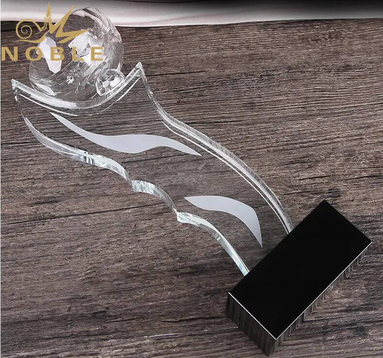 Noble Awards premium glass glass trophy manufacturers customization For Awards 5