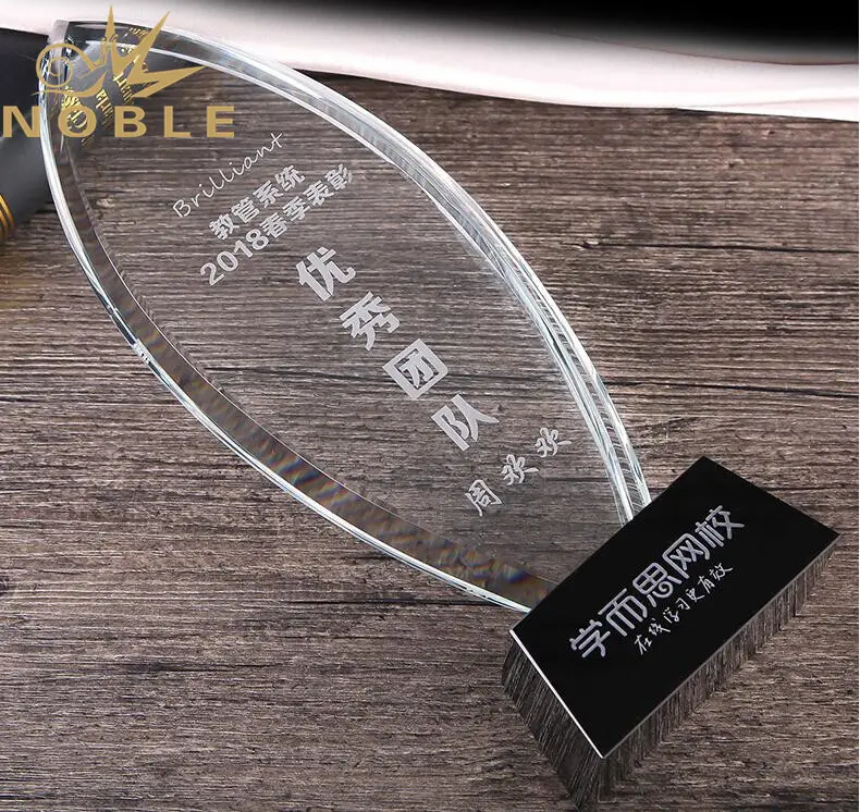 Noble Awards premium glass glass award plaque bulk production For Gift 5