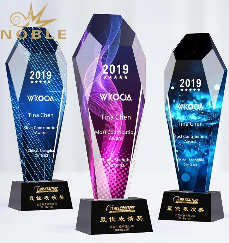High Quality Custom Color Printing Crystal Award Trophy 1