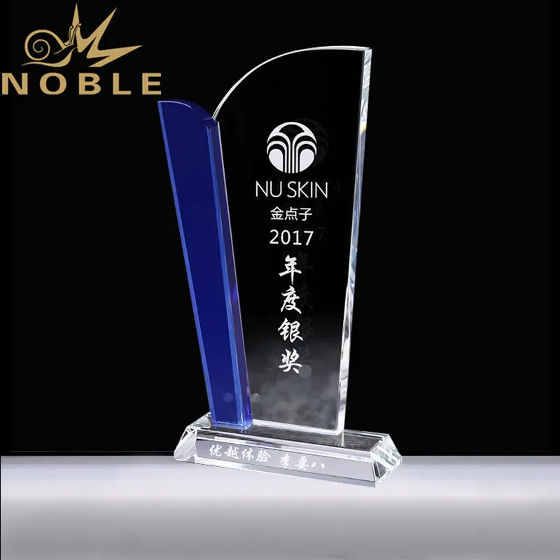 portable bespoke crystal NBA trophy premium glass free sample For Sport games 1