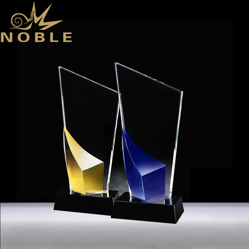 Free Engraving New Design Color Crystal Plaque Trophy 1