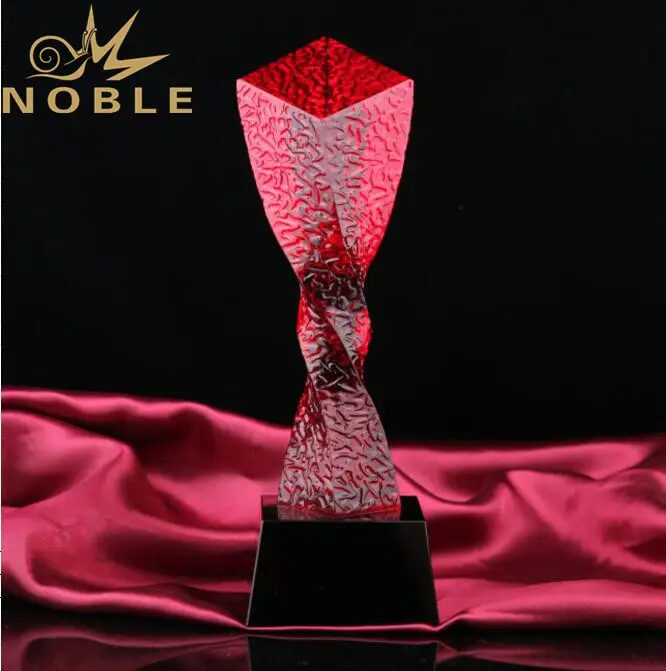 Noble Awards solid mesh glass golf trophies supplier For Awards 1