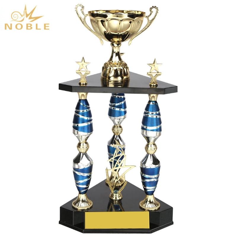 Blue Pillar New Design Custom Metal Large Award 1