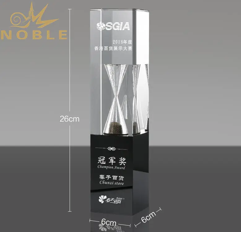 Noble Awards solid mesh personalized glass trophy bulk production For Sport games 4