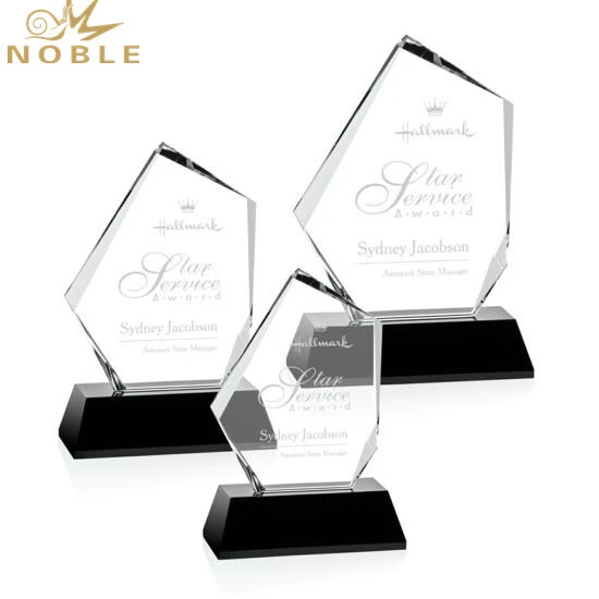 New Design Personalized Engraving Optical Crystal Iceberg Plaque Award 1