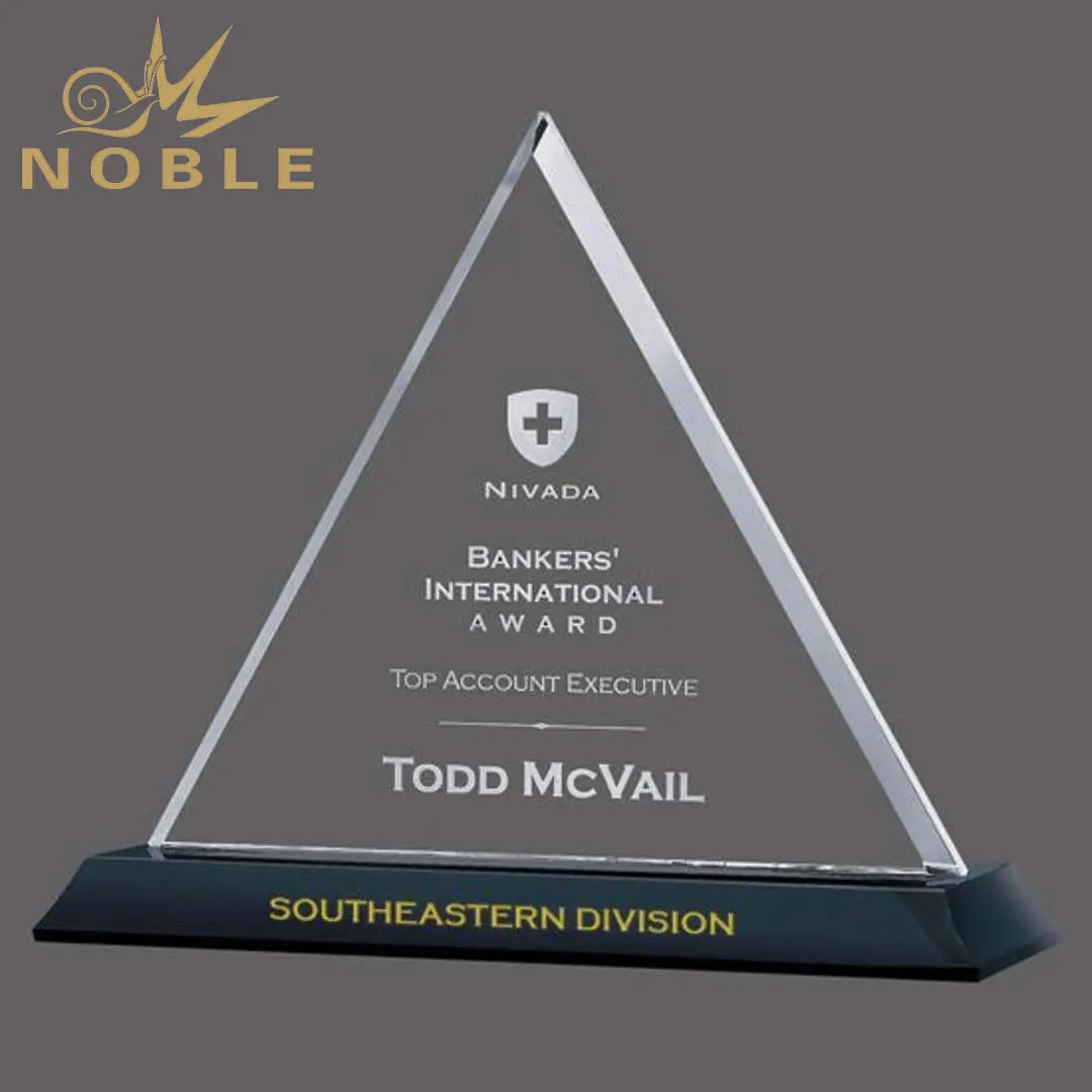 Noble Awards premium glass glass heart trophy for wholesale For Sport games 2