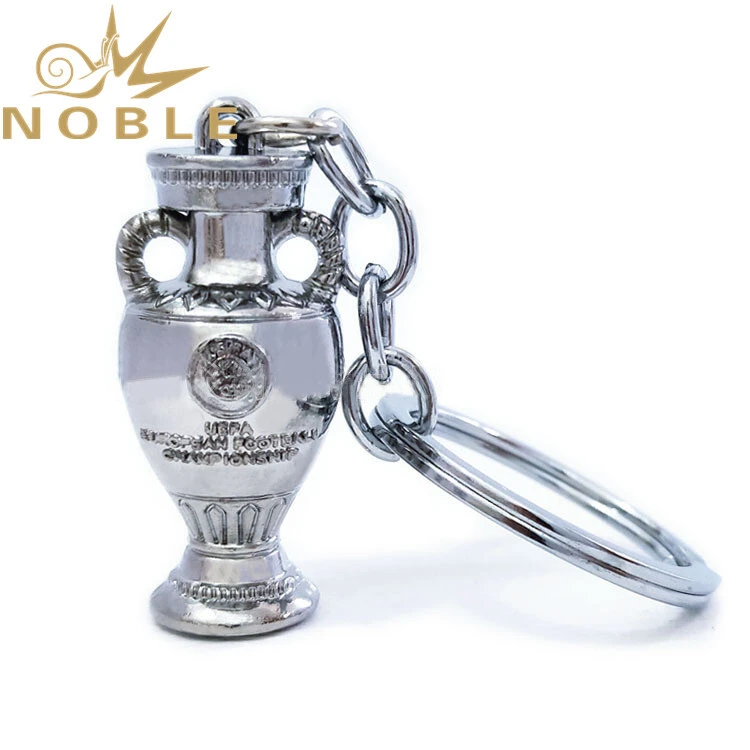 New Design Custom Football Fans Support Gifts Metal Keychain for European Football Championship 1