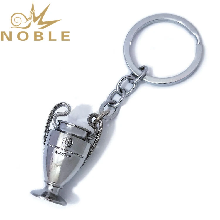 New Design Custom Football Fans Support Gifts UEFA Champions League Trophy Metal Keychain 1