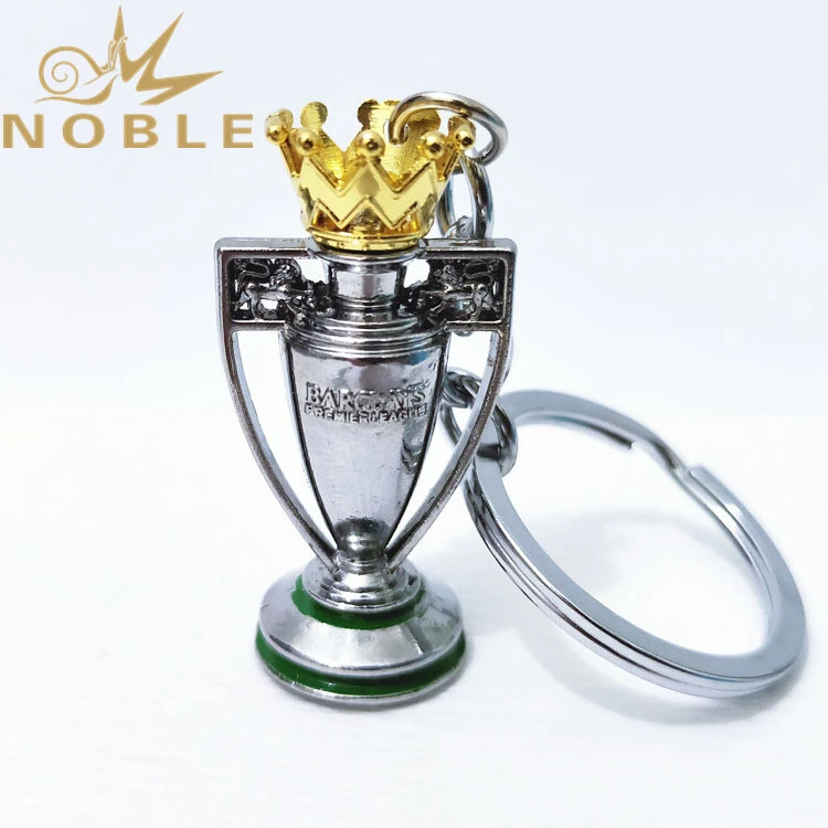 Custom Football Fans Support Gifts Premier League Champion Trophy Metal Keychain 1