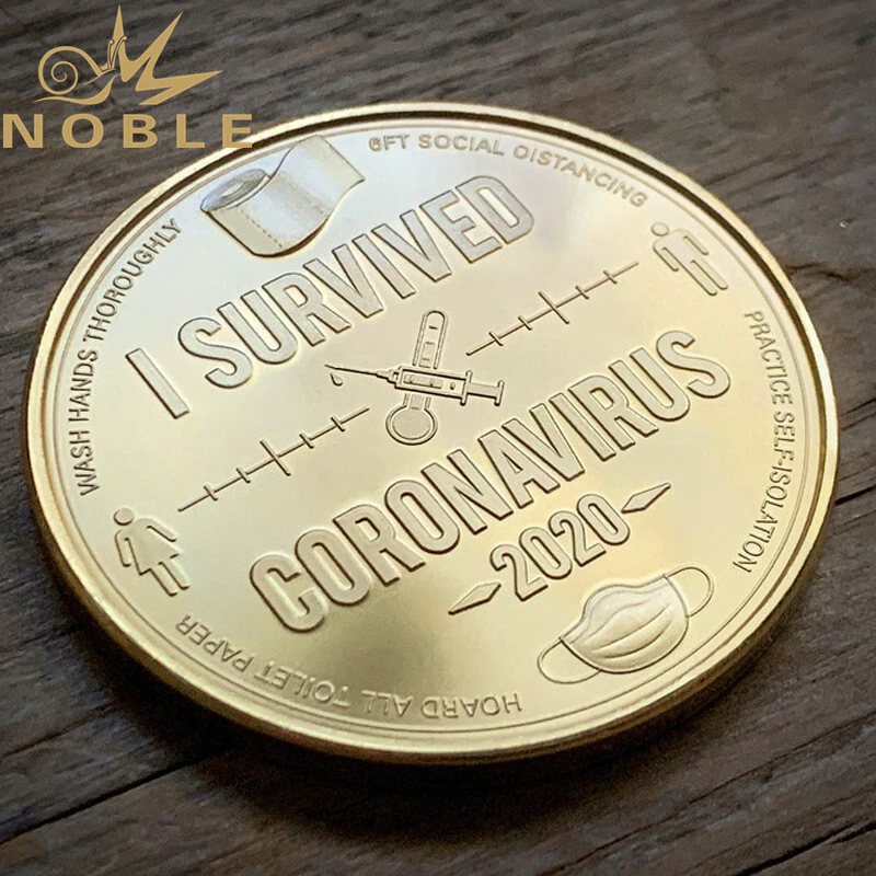 Custom Design COVID-19 CORONA Virus Souverir Metal Coins 1