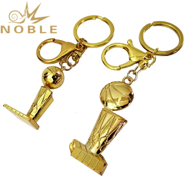 Popular New Design Custom NBA Champion Trophy Metal Keychain 1