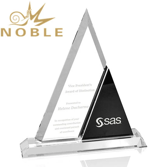 Best selling new design Harmony Triangle Crystal Award plaque 1