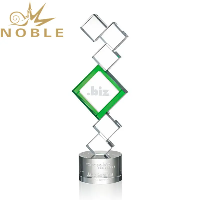 portable etched glass trophy premium glass ODM For Gift 2
