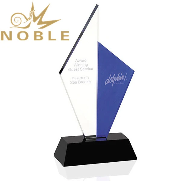 Free Engraving Custom Crystal Sailboat Award Trophy 1