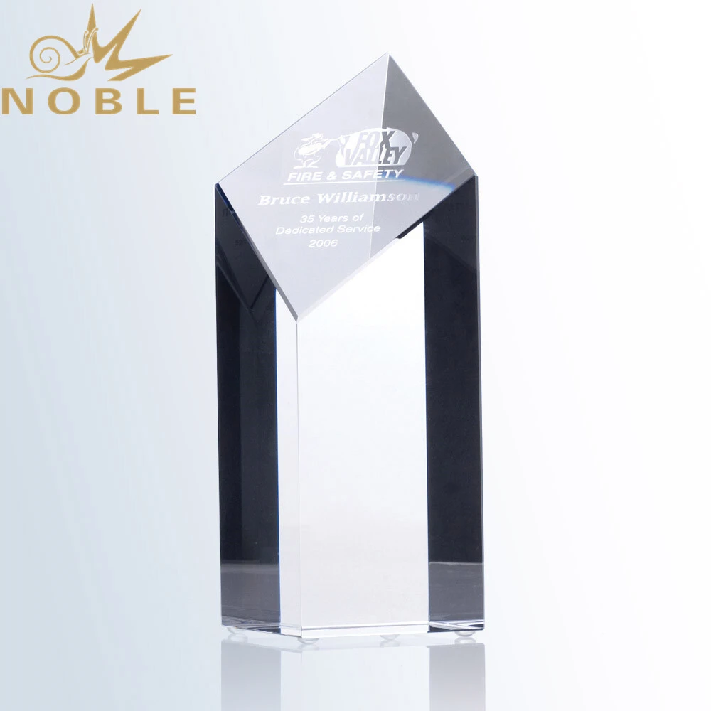 Clear K9 Crystal Cube Custom Crystal Block Diamond Tower Award 1