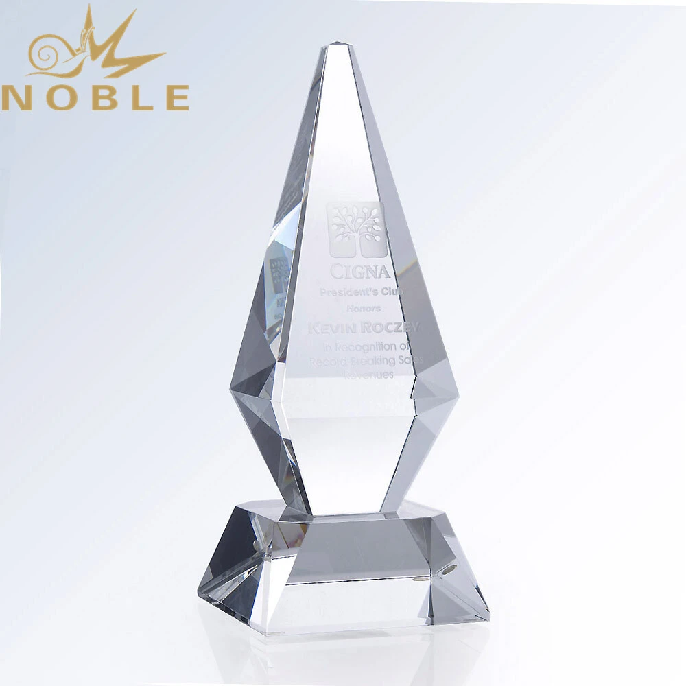 Noble Excellent Free Engraving Custom Crystal Obelisk Award 1