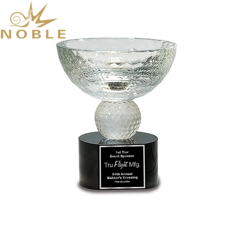 New Design High Quality Custom Crystal Golf Bowl Trophy 1