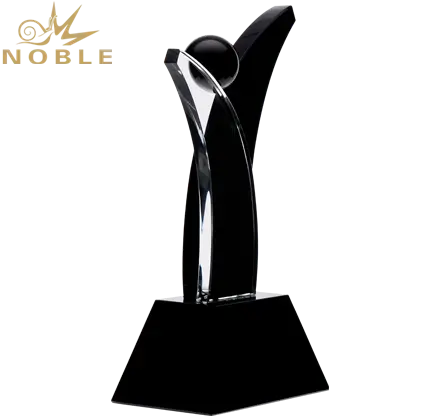 Noble Awards durable glass trophy design OEM For Sport games 2