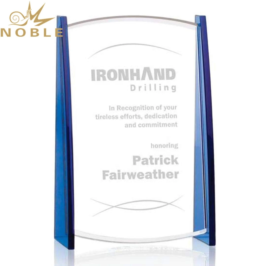 Nobel 2020 New Design Custom Crystal Plaque Trophy with Free Engraving 1