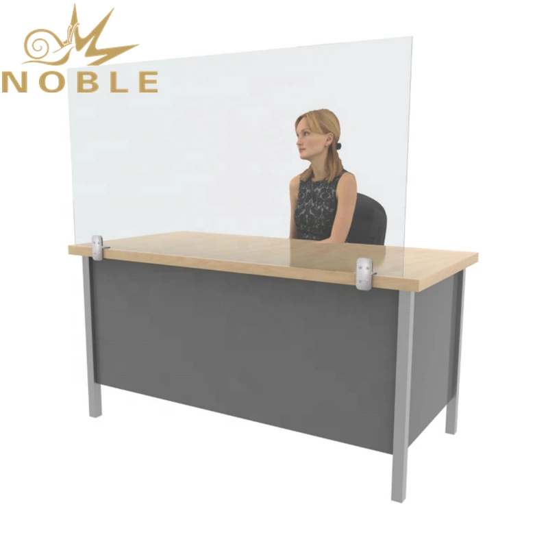 High Quality Single Front Panel Protective Sneeze Guard Shield Teacher's Desk Sneeze Guard for School & Office 1