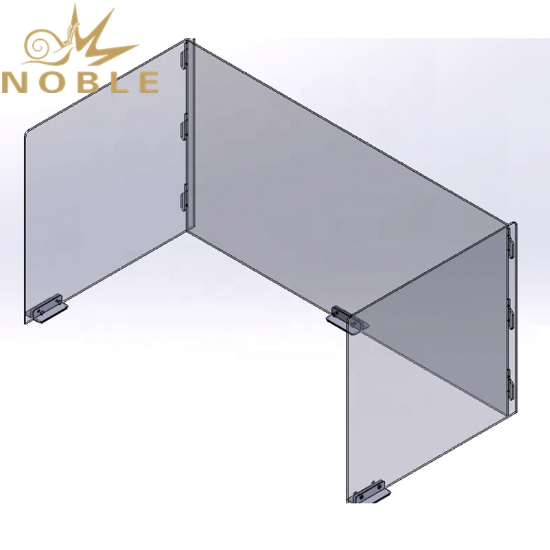Custom Social Distancing Protective Shield Clear Plexi glass Acrylic Student Desk Shield Sneeze Guard Barrier 1