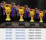Noble Awards metal personalized trophy cup bulk production For Awards 2