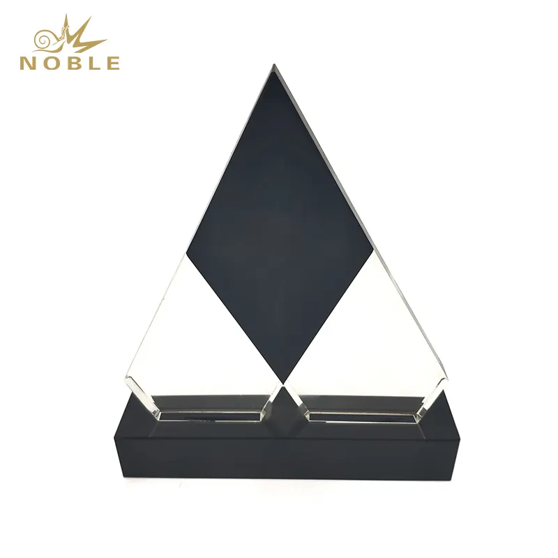 Noble Awards premium glass Blank Crystal Trophy bulk production For Awards 2