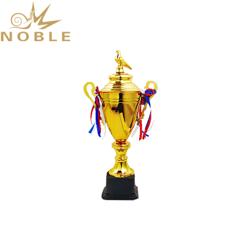 Elegant New Design Custom Metal Cup Trophy with Pigeon Figurine on Top 1