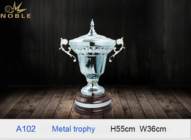 latest Metal trophies Gift Box with Gift Box For Awards 2