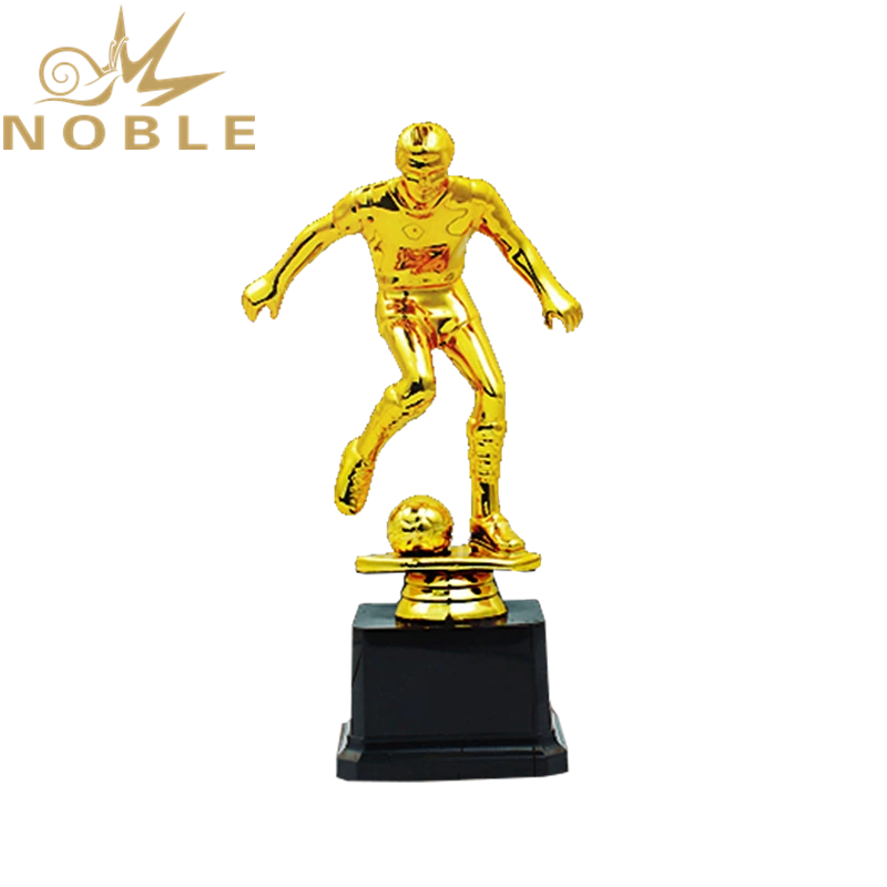Shiny Gold Metal Scooer Player Figurine Award Trophy 1