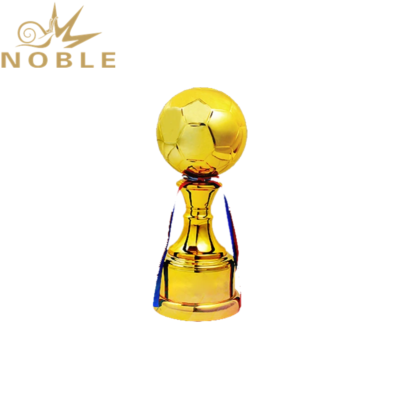High Quality Shiny Golden Ball Metal Soccer Trophy 1